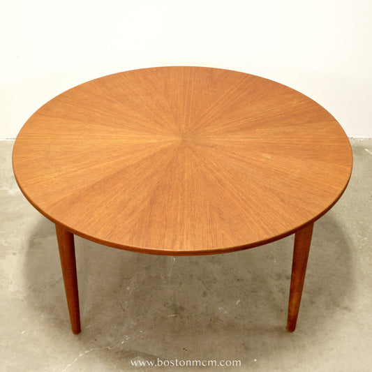 Danish Teak Round Coffee Table - #A1732