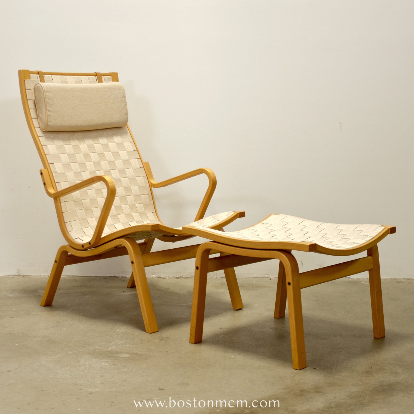 Kvist Møbler “Albert” Armchair & Stool Designed by Finn Østergaard - #A1725