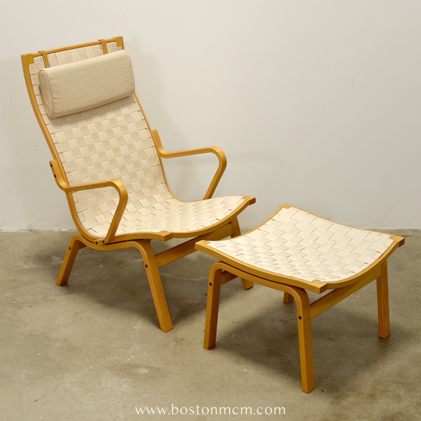 Kvist Møbler “Albert” Armchair & Stool Designed by Finn Østergaard - #A1725
