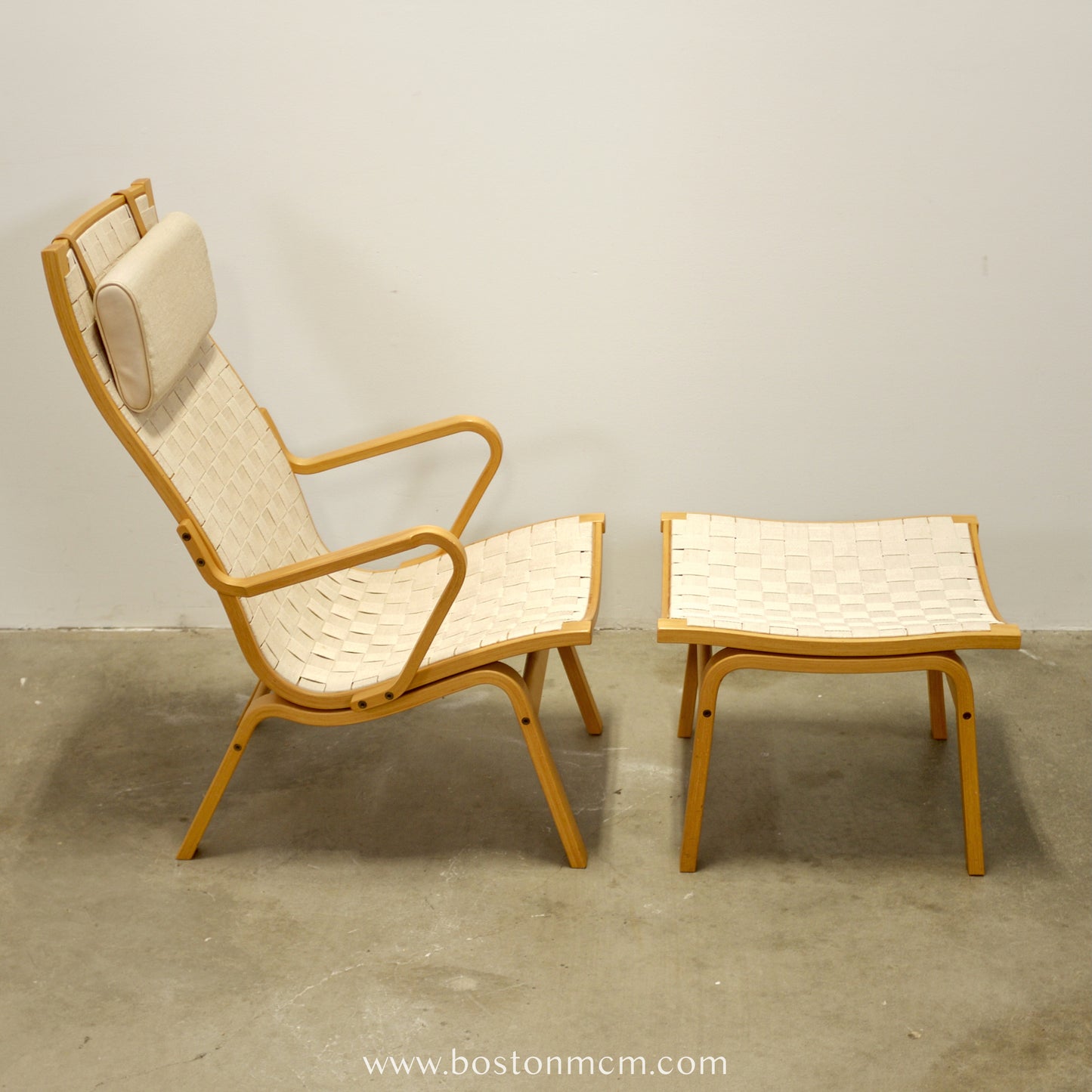 Kvist Møbler “Albert” Armchair & Stool Designed by Finn Østergaard - #A1725