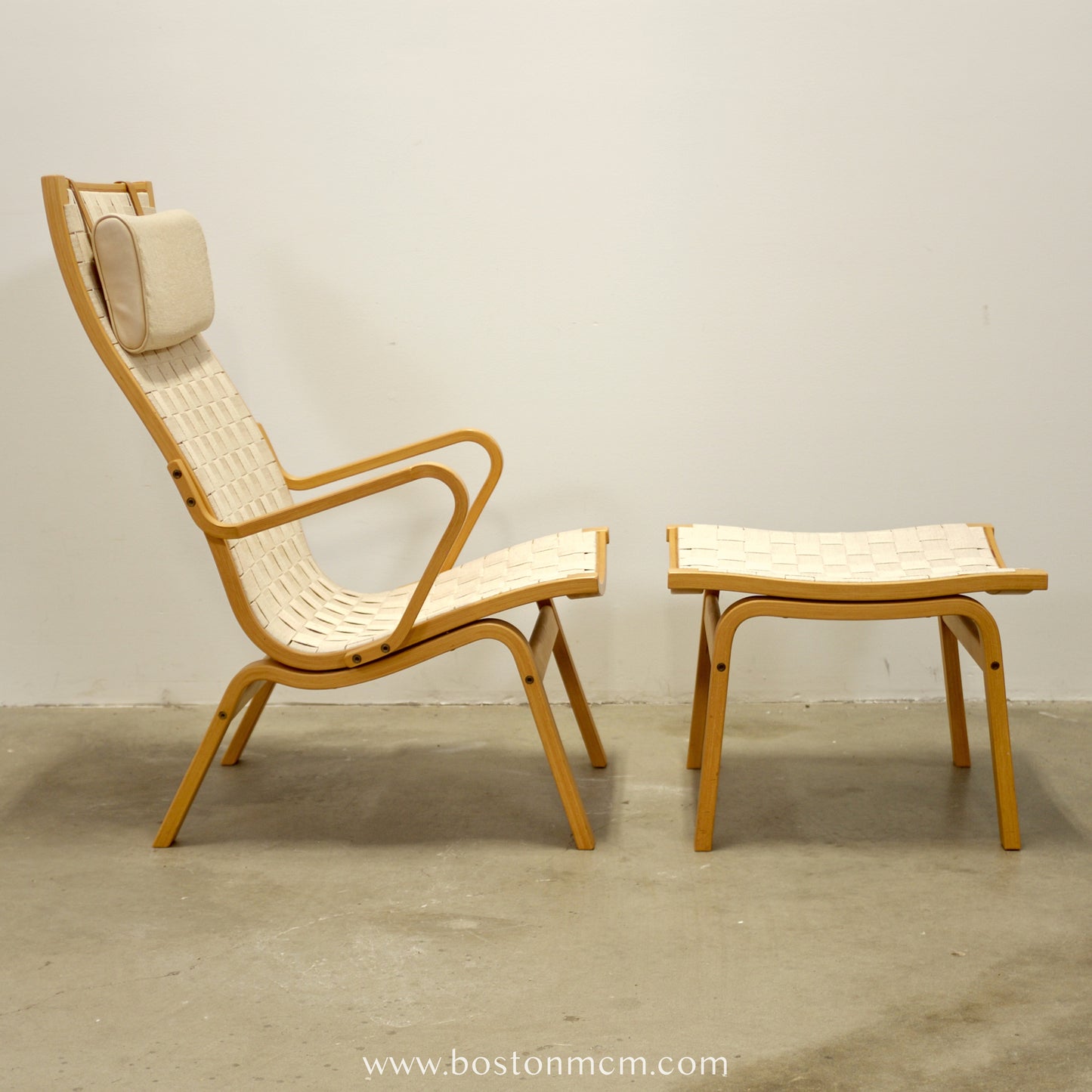 Kvist Møbler “Albert” Armchair & Stool Designed by Finn Østergaard - #A1725