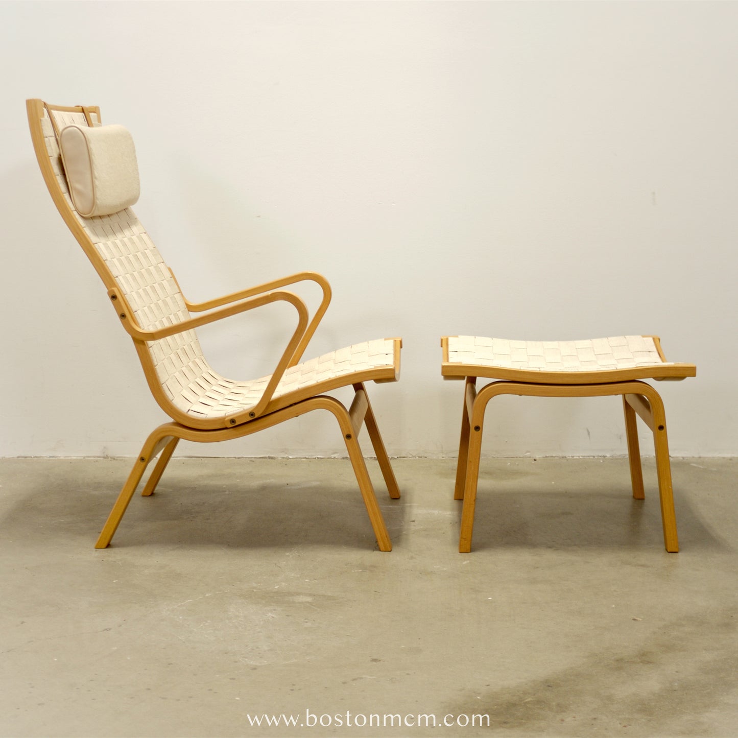 Kvist Møbler “Albert” Armchair & Stool Designed by Finn Østergaard - #A1725