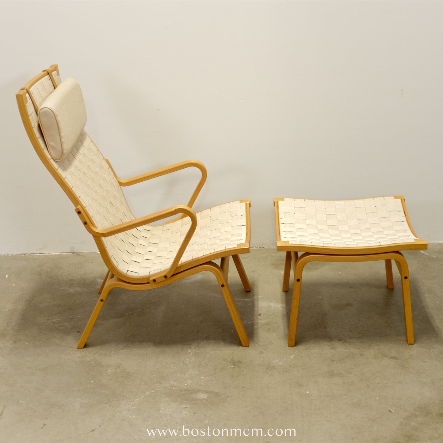 Kvist Møbler “Albert” Armchair & Stool Designed by Finn Østergaard - #A1725