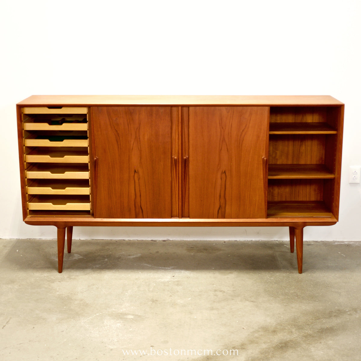 Omann Jun. Møbelfabrik  Model #19 Tall Sideboard / Highboard -  #A1777