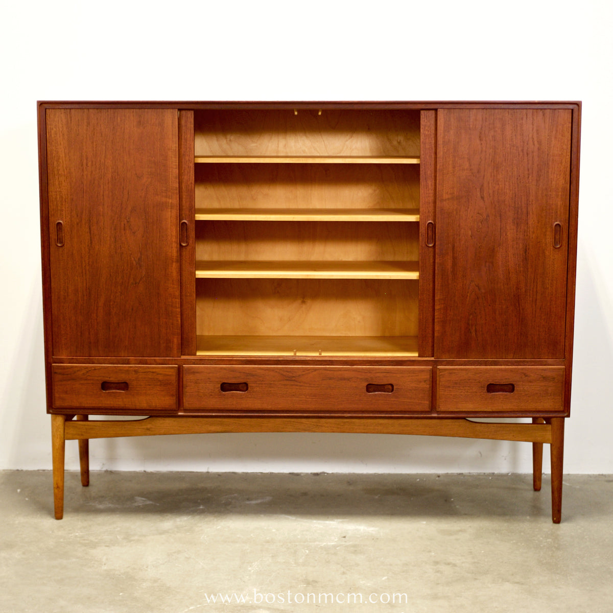 Danish Teak Tall Sideboard / Highboard - #A1724