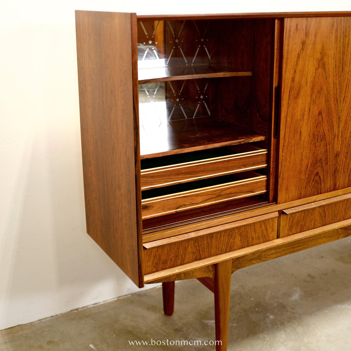 Danish Rosewood Highboard / Tall Sideboard - #A2101