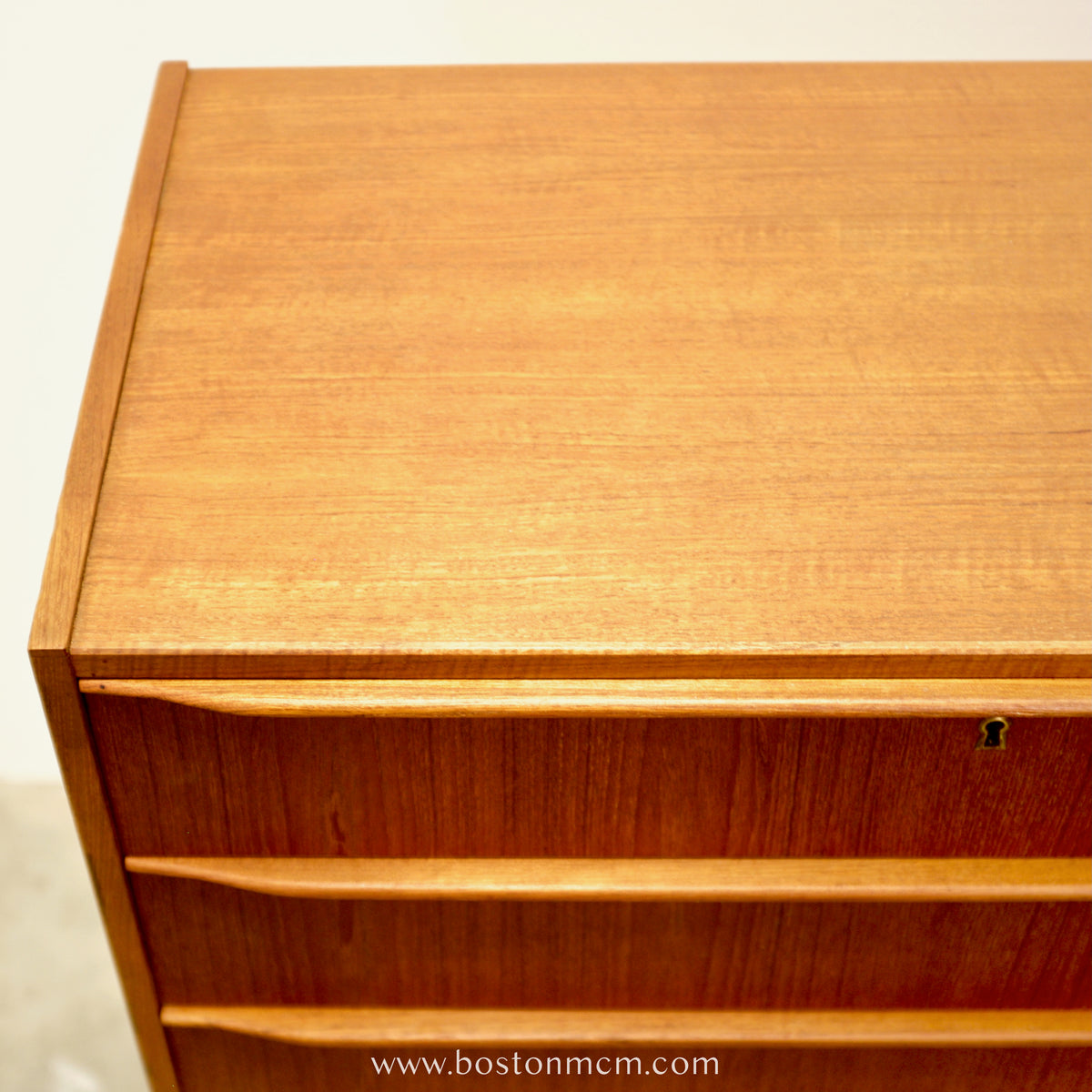 Danish Teak Six Drawer Dresser - #A1684