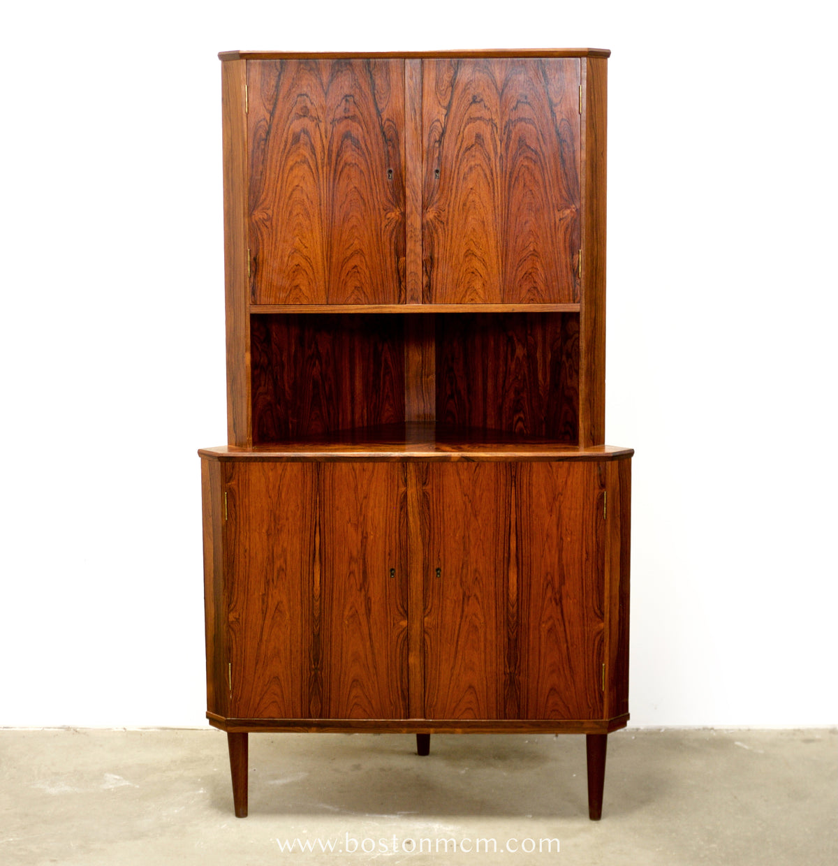 Danish Rosewood Corner Cabinet - #A2146