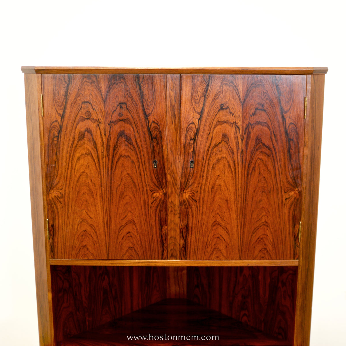Danish Rosewood Corner Cabinet - #A2146