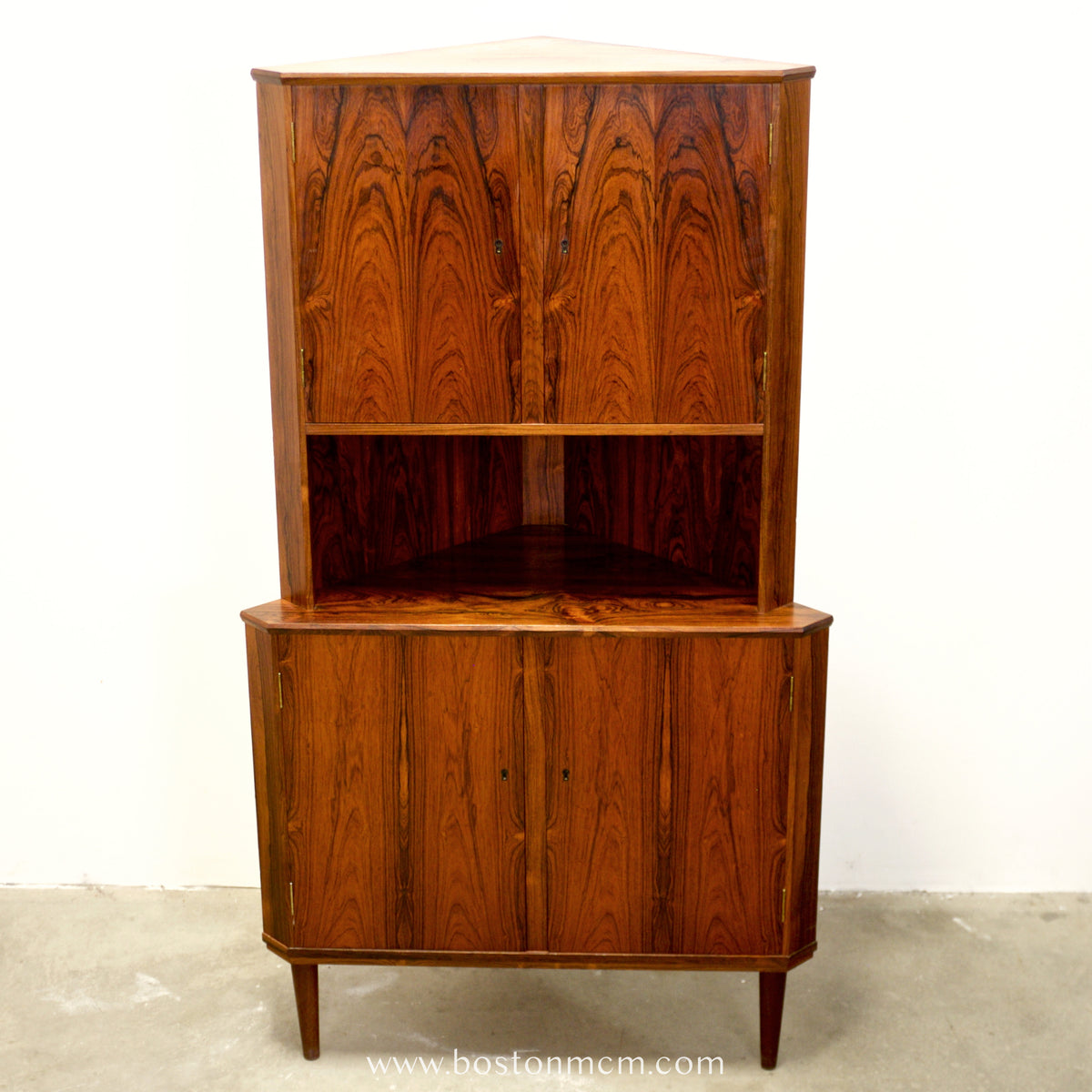 Danish Rosewood Corner Cabinet - #A2146