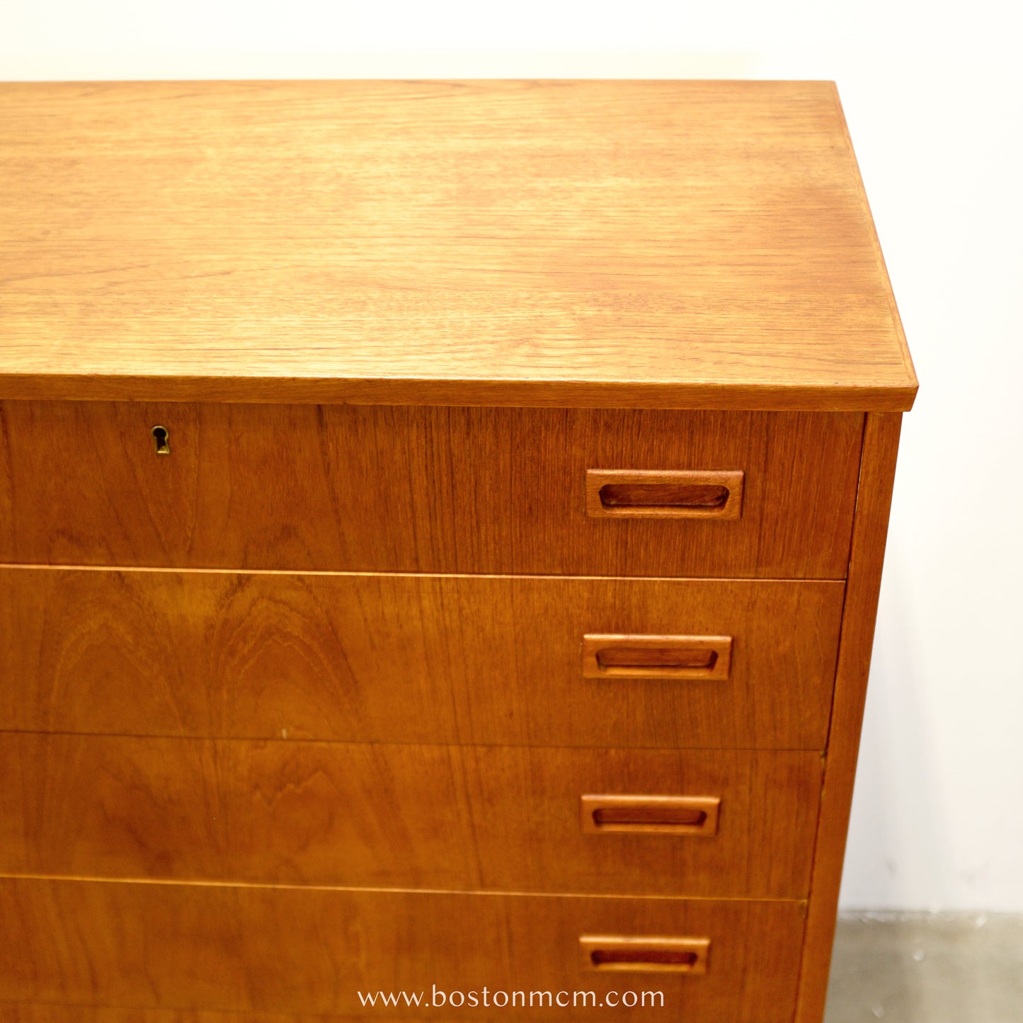 Danish Teak Six Drawer Dresser - #A2189