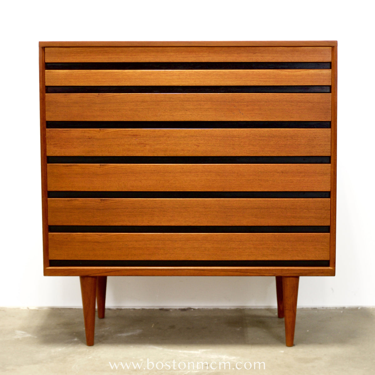 Danish Teak 7 Drawer Dresser - #A1527 - Attributed to Kai Kristiansen for Schou Andersen