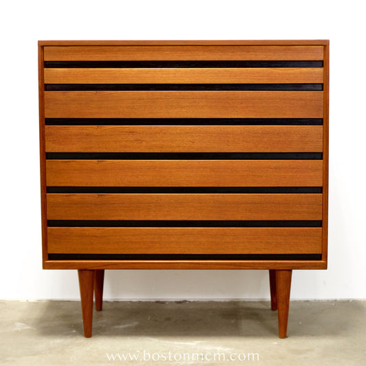 Danish Teak 7 Drawer Dresser - #A1527 - Attributed to Kai Kristiansen for Schou Andersen