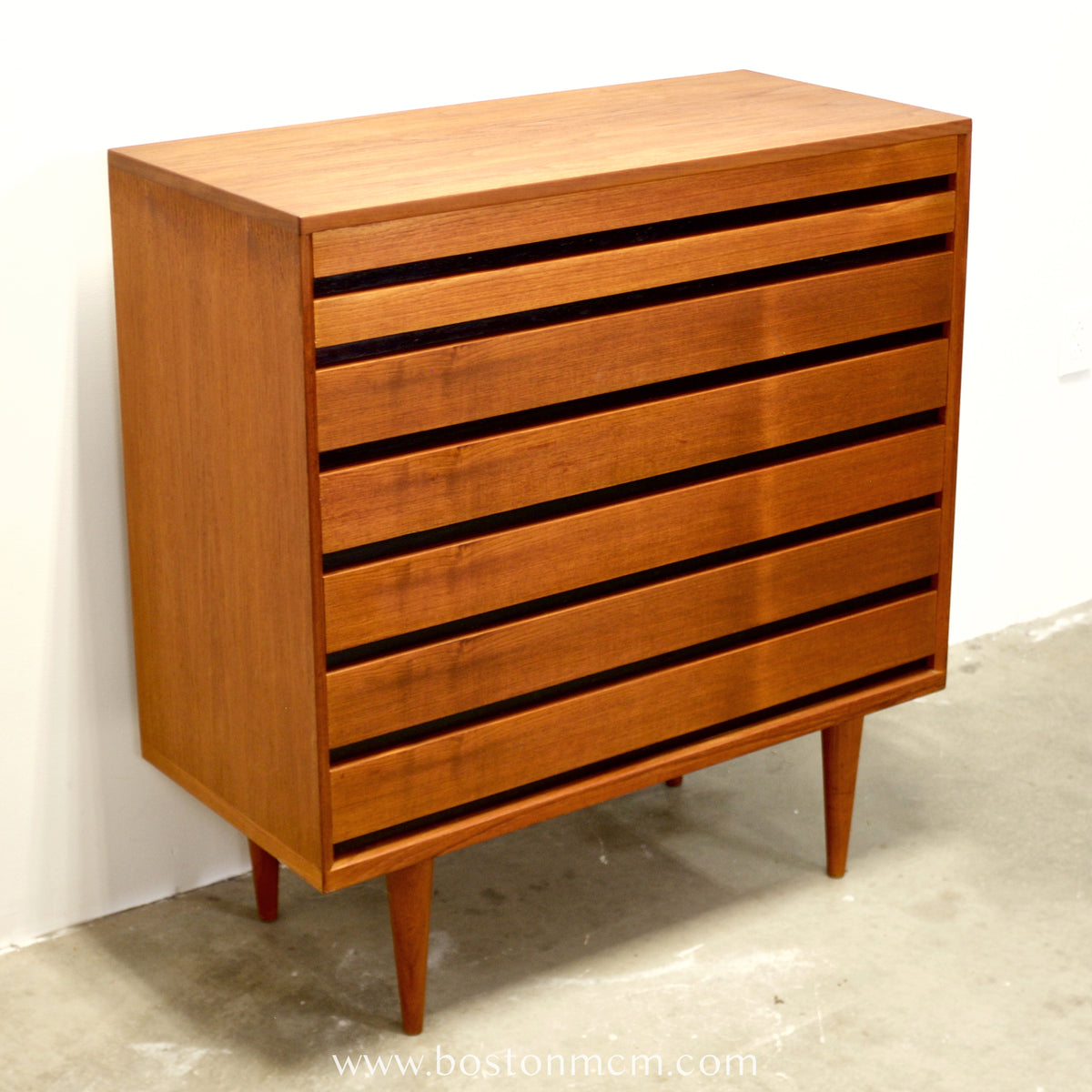 Danish Teak 7 Drawer Dresser - #A1527 - Attributed to Kai Kristiansen for Schou Andersen
