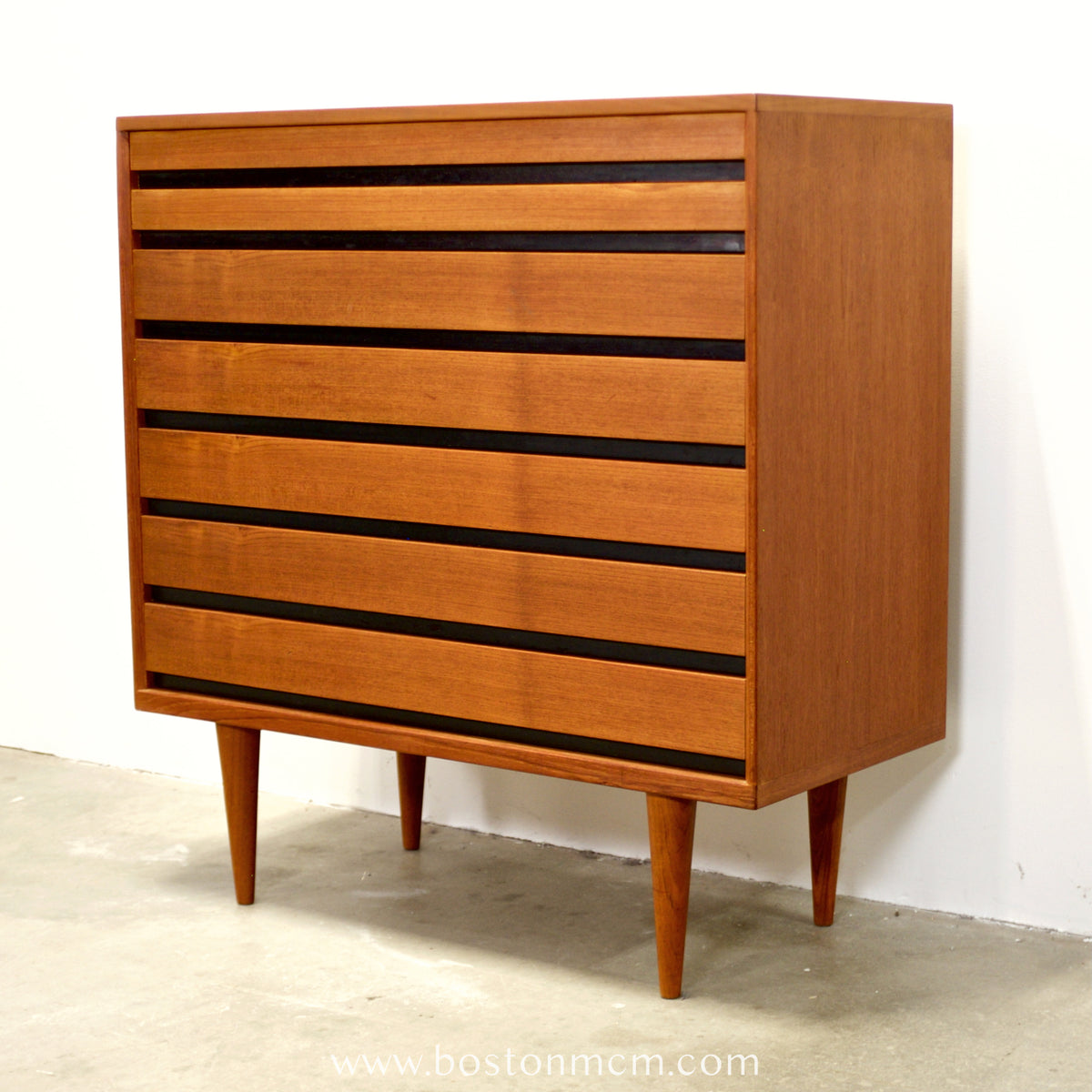 Danish Teak 7 Drawer Dresser - #A1527 - Attributed to Kai Kristiansen for Schou Andersen