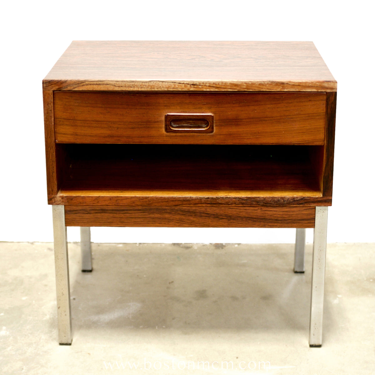NIPU Møbelfabrik Rosewood & Steel Nightstand - #A2142