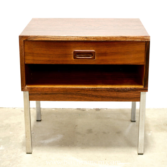 NIPU Møbelfabrik Rosewood & Steel Nightstand - #A2142
