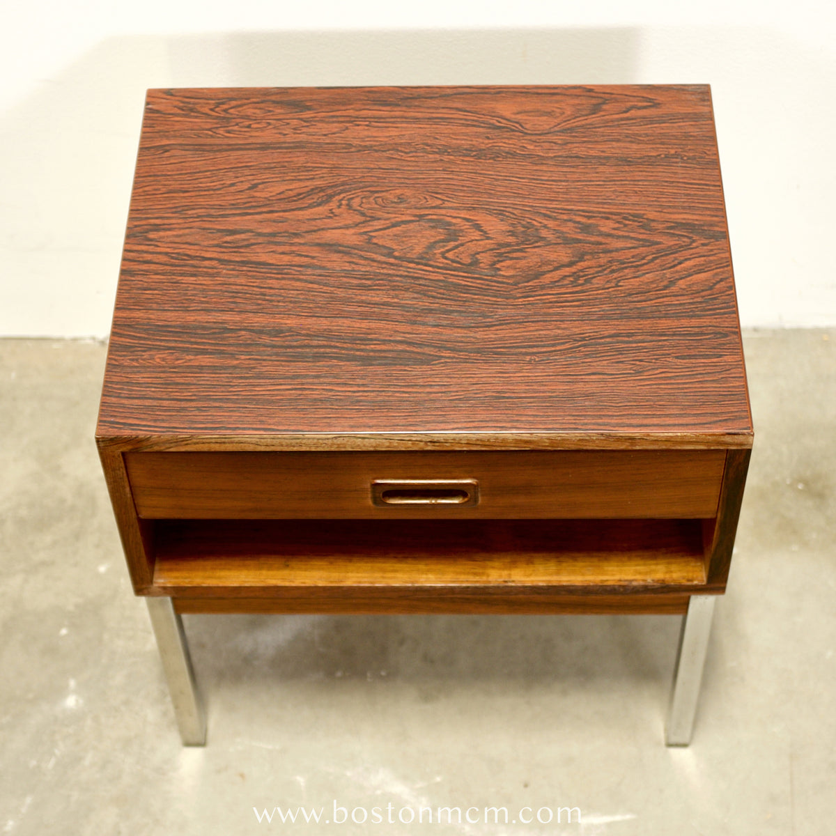 NIPU Møbelfabrik Rosewood & Steel Nightstand - #A2142