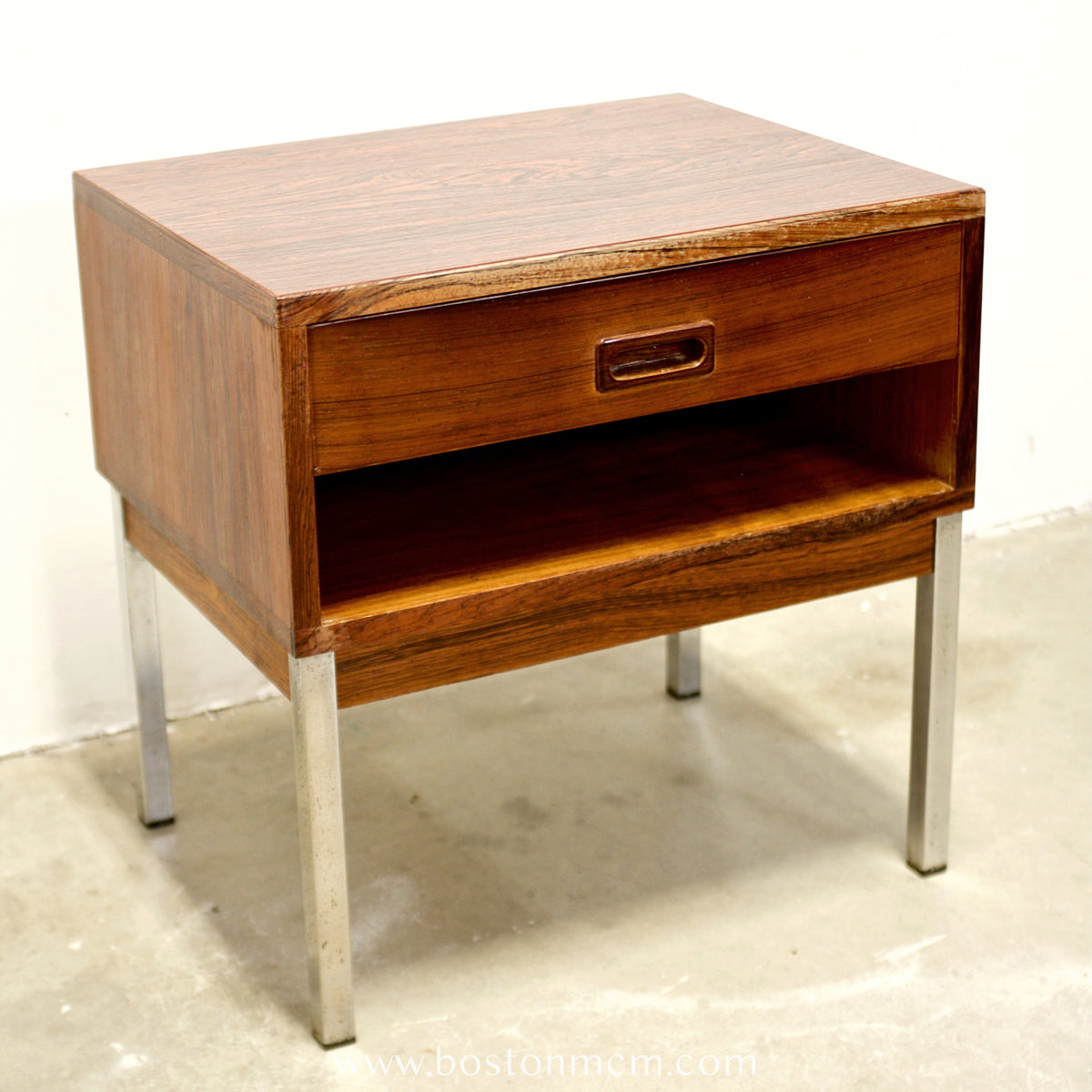 NIPU Møbelfabrik Rosewood & Steel Nightstand - #A2142