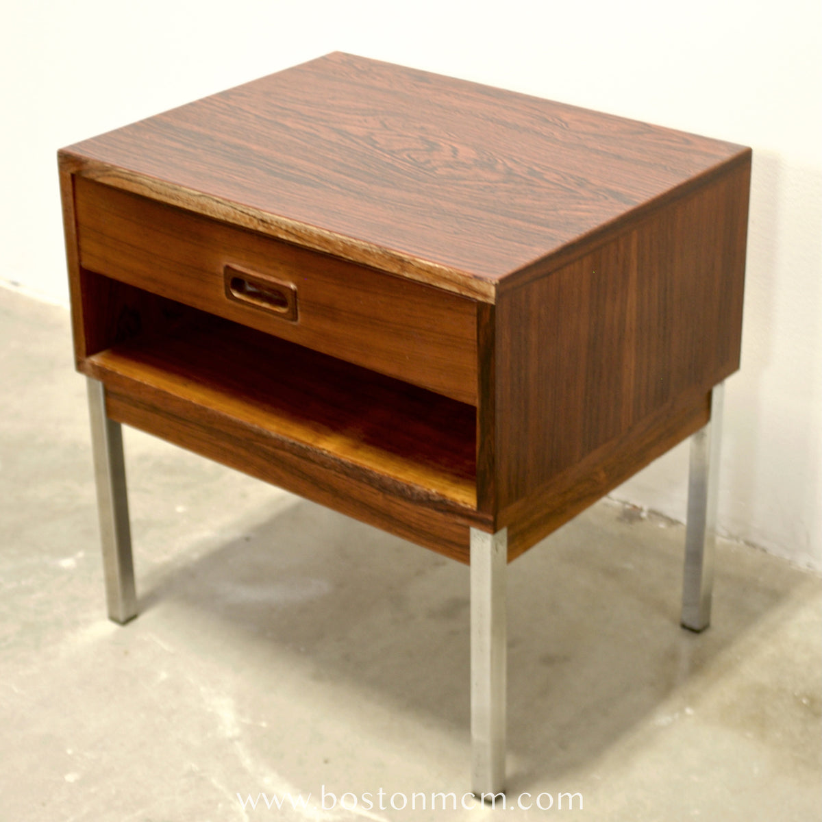 NIPU Møbelfabrik Rosewood & Steel Nightstand - #A2142