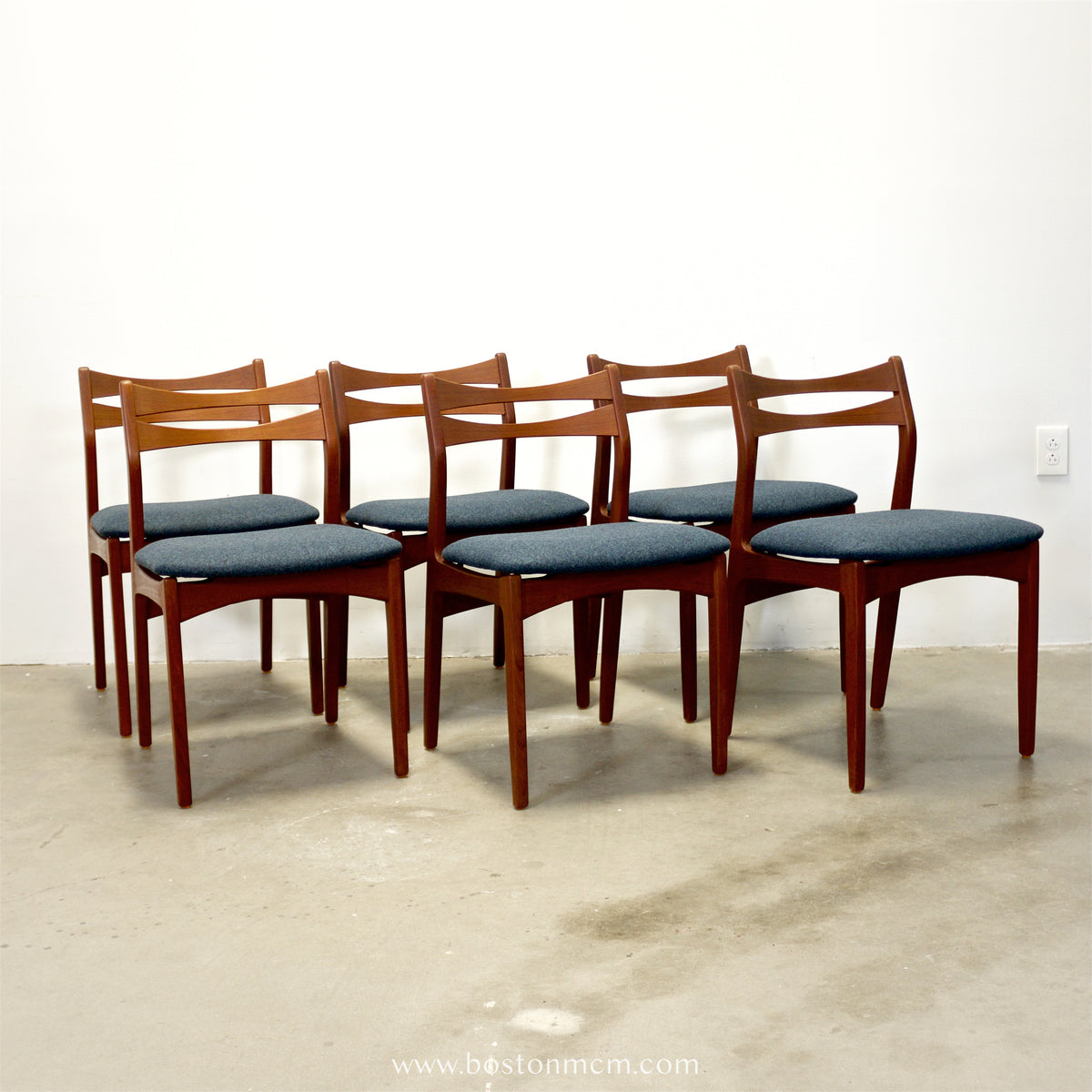 Danish Teak Set of 6 Dining Chairs - #A1930