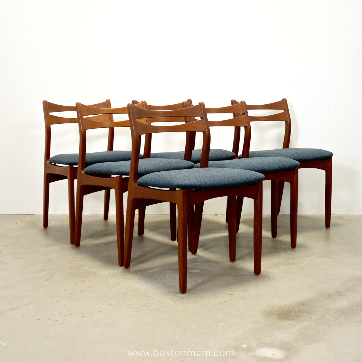 Danish Teak Set of 6 Dining Chairs - #A1930