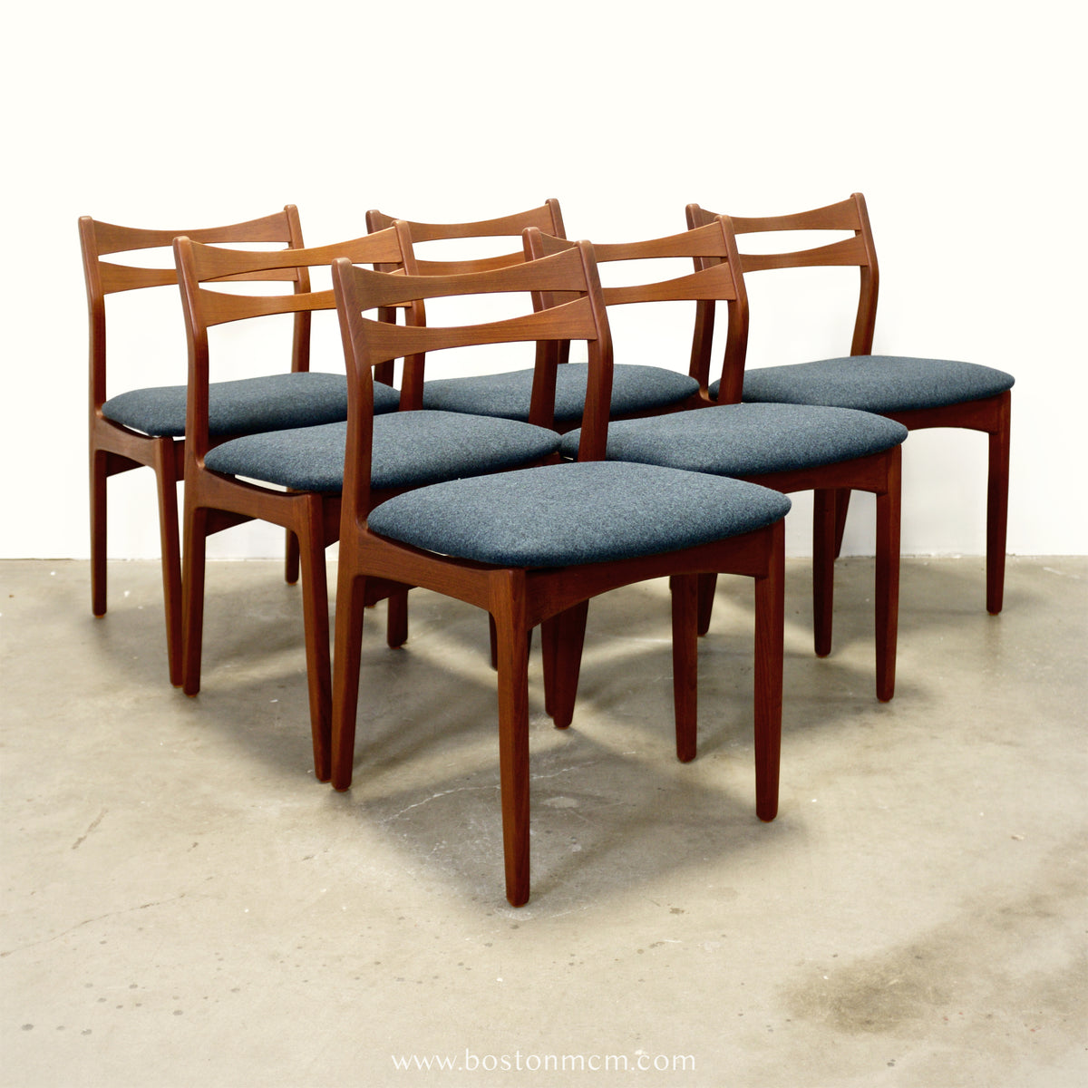 Danish Teak Set of 6 Dining Chairs - #A1930