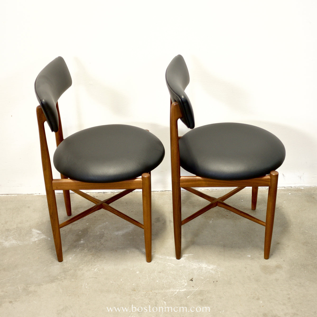 G-Plan Furniture “Fresco” Pair of Teak Dining Rounded Chairs - #A73-2