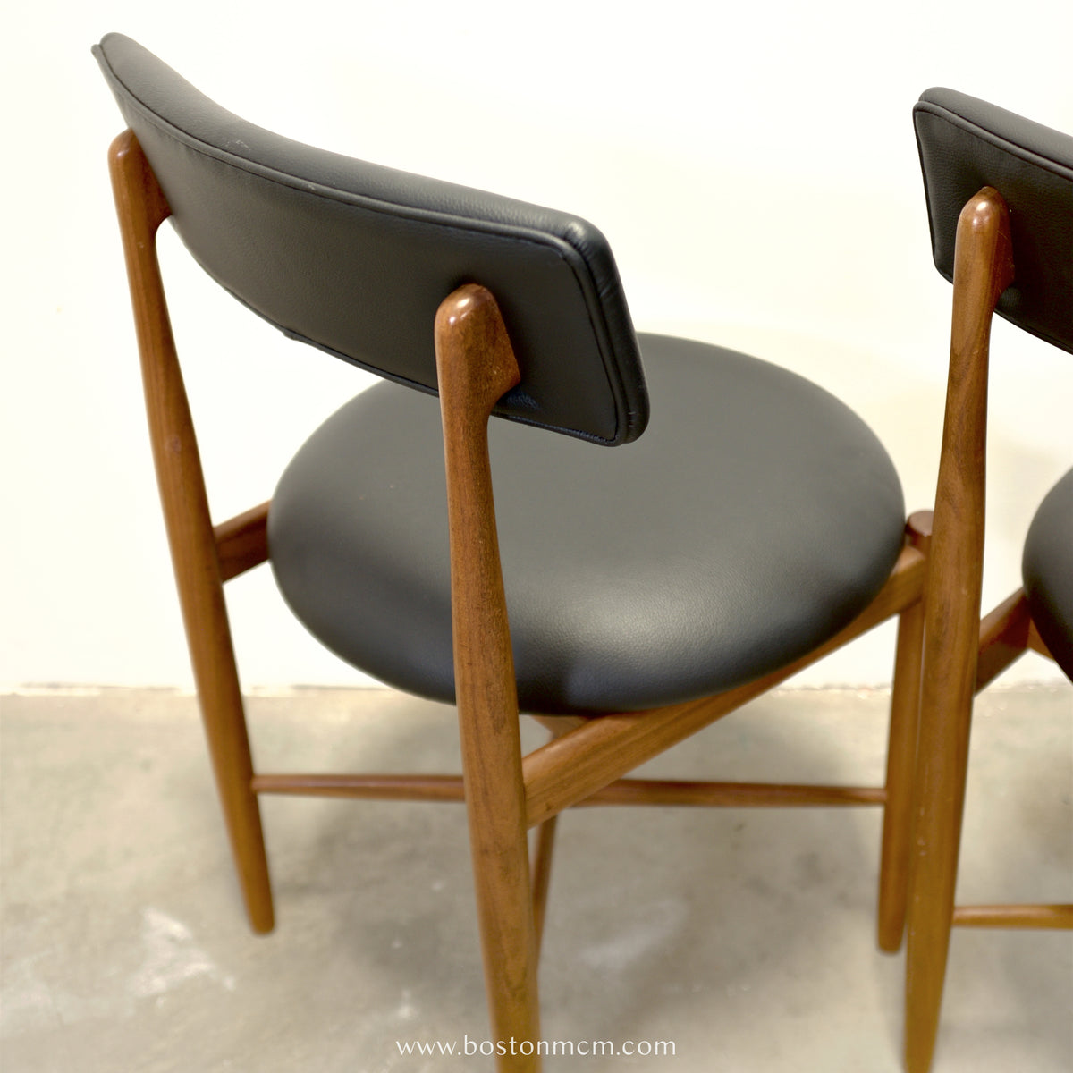 G-Plan Furniture “Fresco” Pair of Teak Dining Rounded Chairs - #A73-2