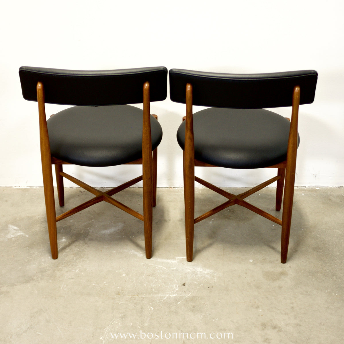 G-Plan Furniture “Fresco” Pair of Teak Dining Rounded Chairs - #A73-2