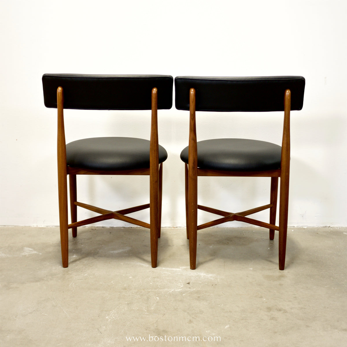 G-Plan Furniture “Fresco” Pair of Teak Dining Rounded Chairs - #A73-2