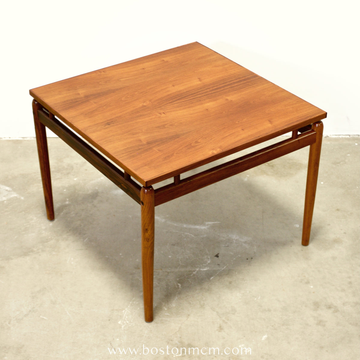 Danish Rosewood Square Coffee Table with Floating Top - #A1638