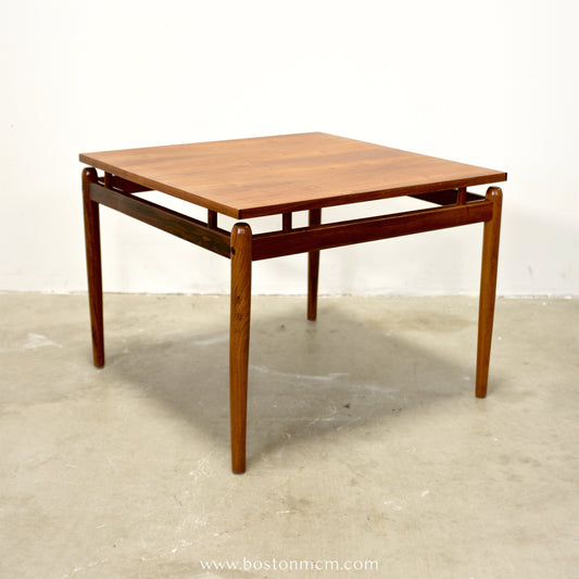 Danish Rosewood Square Coffee Table with Floating Top - #A1638