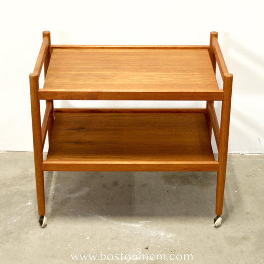 Danish Teak Bar Cart / Tea Cart - #A1727