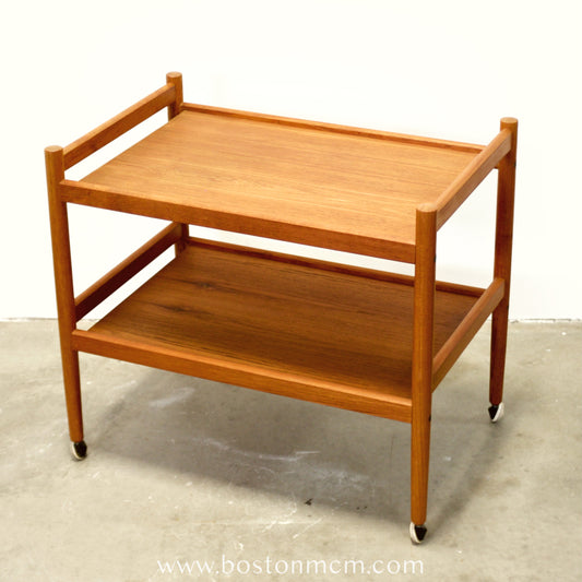 Danish Teak Bar Cart / Tea Cart - #A1727