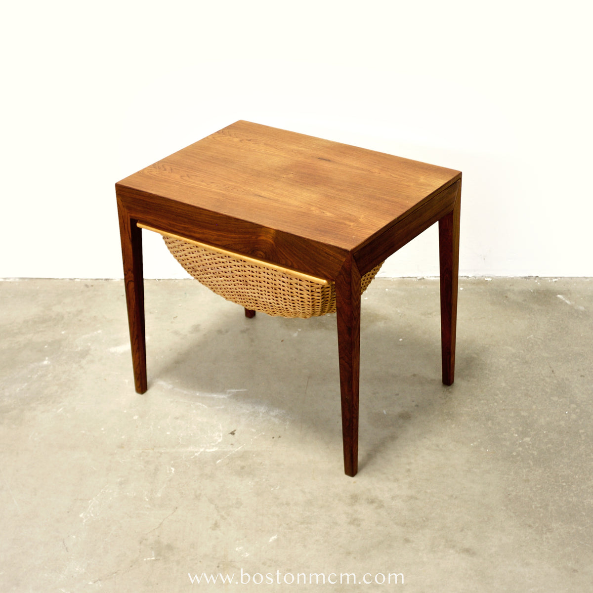 Haslev Møbelsnedkeri Rosewood Sewing Table Designed by Severin Hansen - #A1771