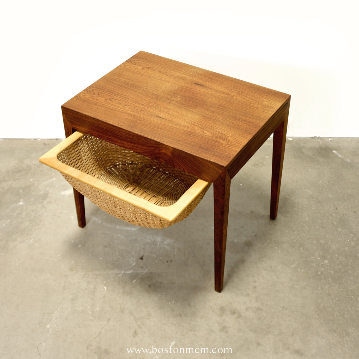 Haslev Møbelsnedkeri Rosewood Sewing Table Designed by Severin Hansen - #A1771