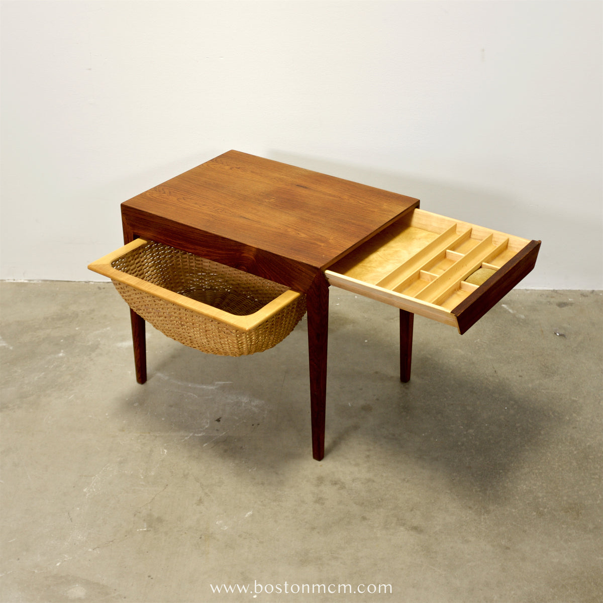 Haslev Møbelsnedkeri Rosewood Sewing Table Designed by Severin Hansen - #A1771