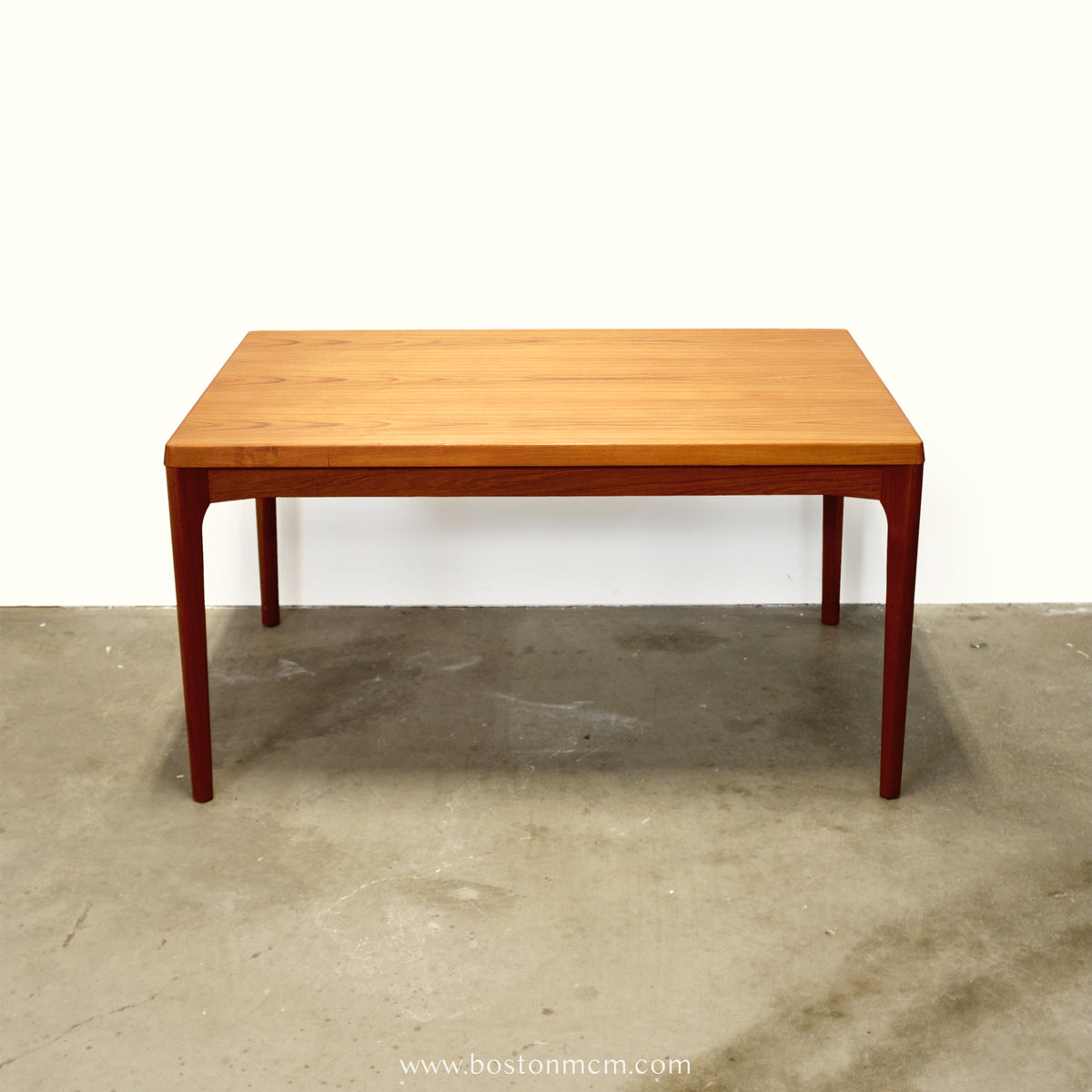 Vejle Stole - og Møbelfabrik Teak Draw Leaf Dining Table Designed by Henning Kjærnulf - #A2155