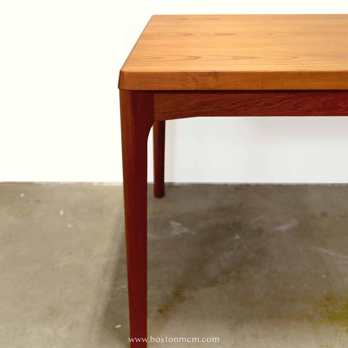 Vejle Stole - og Møbelfabrik Teak Draw Leaf Dining Table Designed by Henning Kjærnulf - #A2155