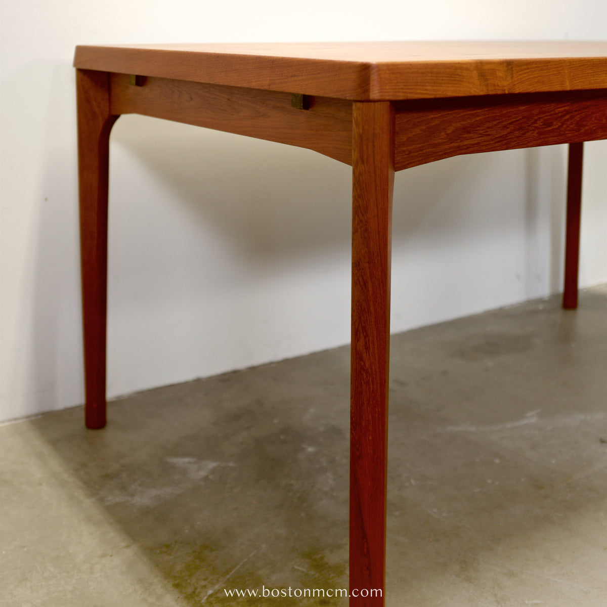 Vejle Stole - og Møbelfabrik Teak Draw Leaf Dining Table Designed by Henning Kjærnulf - #A2155