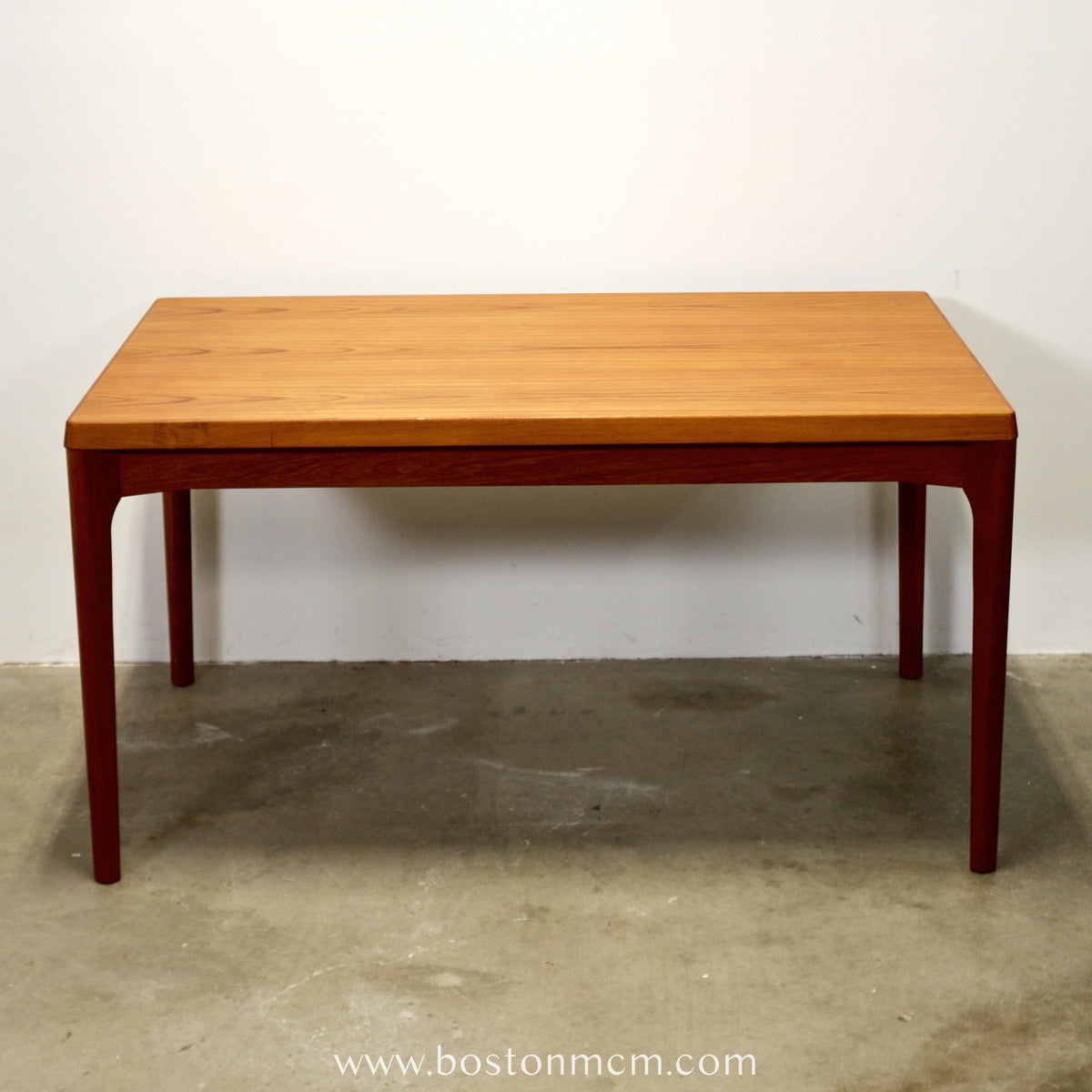 Vejle Stole - og Møbelfabrik Teak Draw Leaf Dining Table Designed by Henning Kjærnulf - #A2155