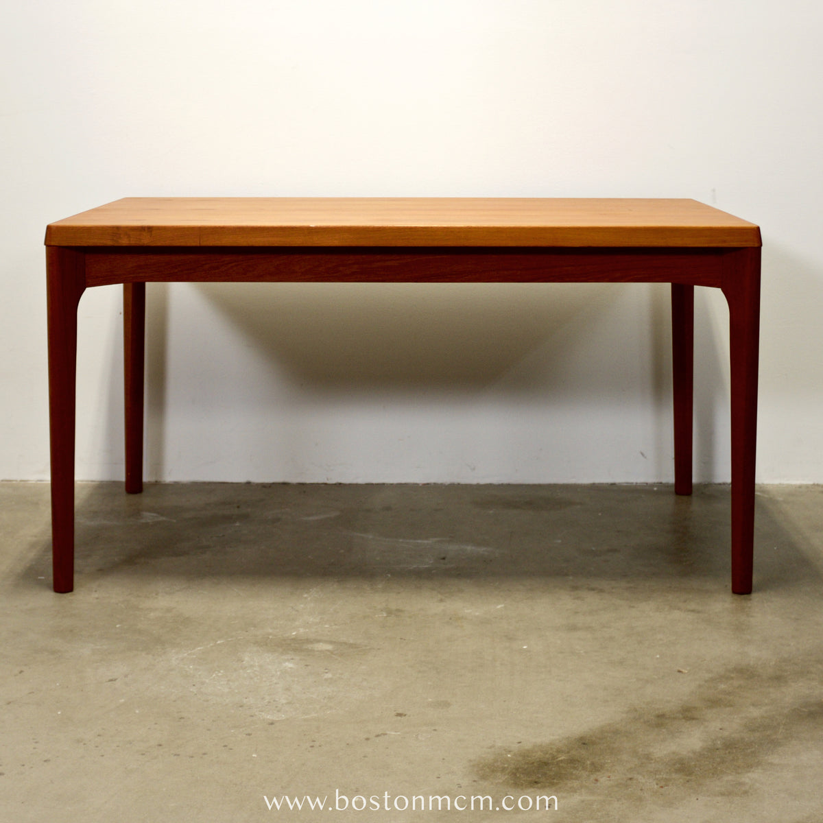 Vejle Stole - og Møbelfabrik Teak Draw Leaf Dining Table Designed by Henning Kjærnulf - #A2155