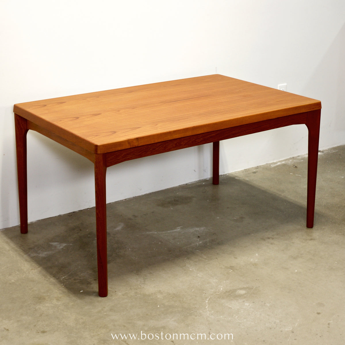 Vejle Stole - og Møbelfabrik Teak Draw Leaf Dining Table Designed by Henning Kjærnulf - #A2155