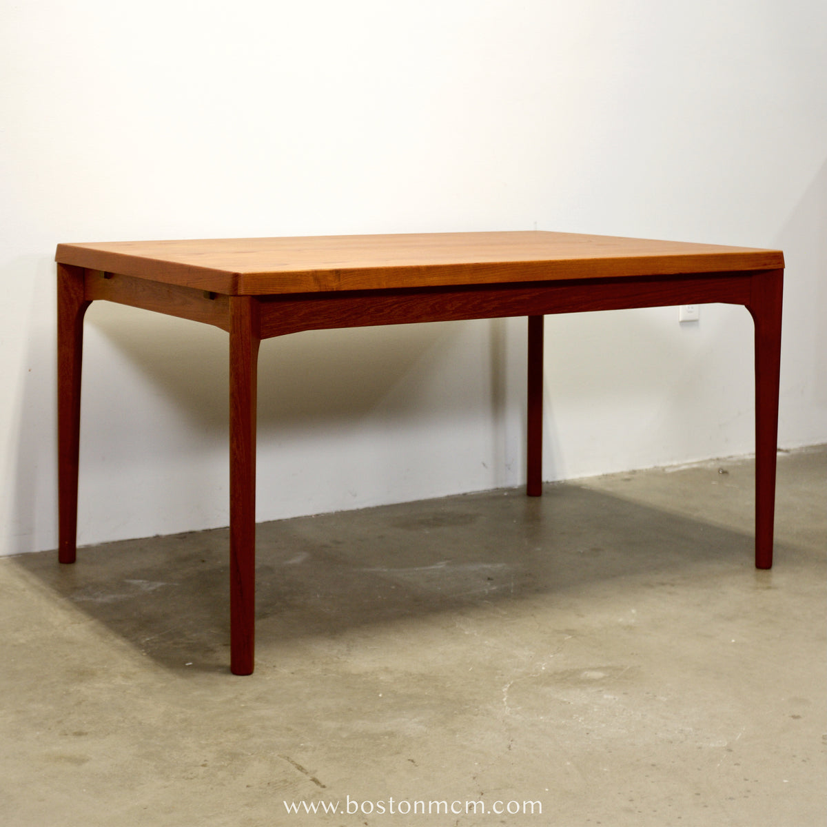 Vejle Stole - og Møbelfabrik Teak Draw Leaf Dining Table Designed by Henning Kjærnulf - #A2155