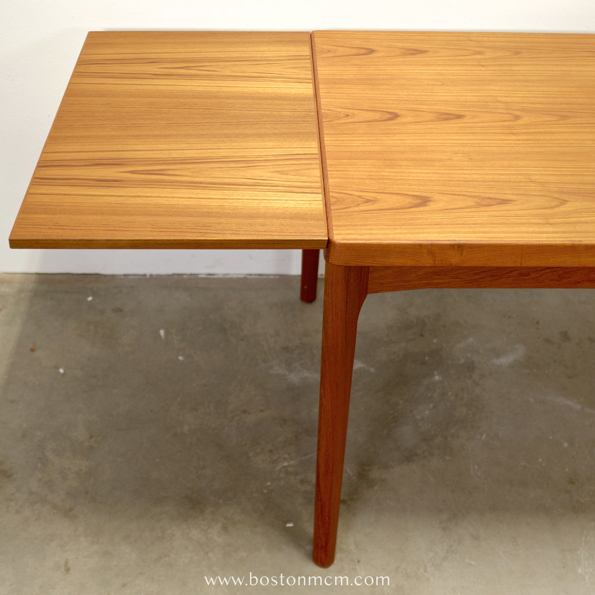 Vejle Stole - og Møbelfabrik Teak Draw Leaf Dining Table Designed by Henning Kjærnulf - #A2155