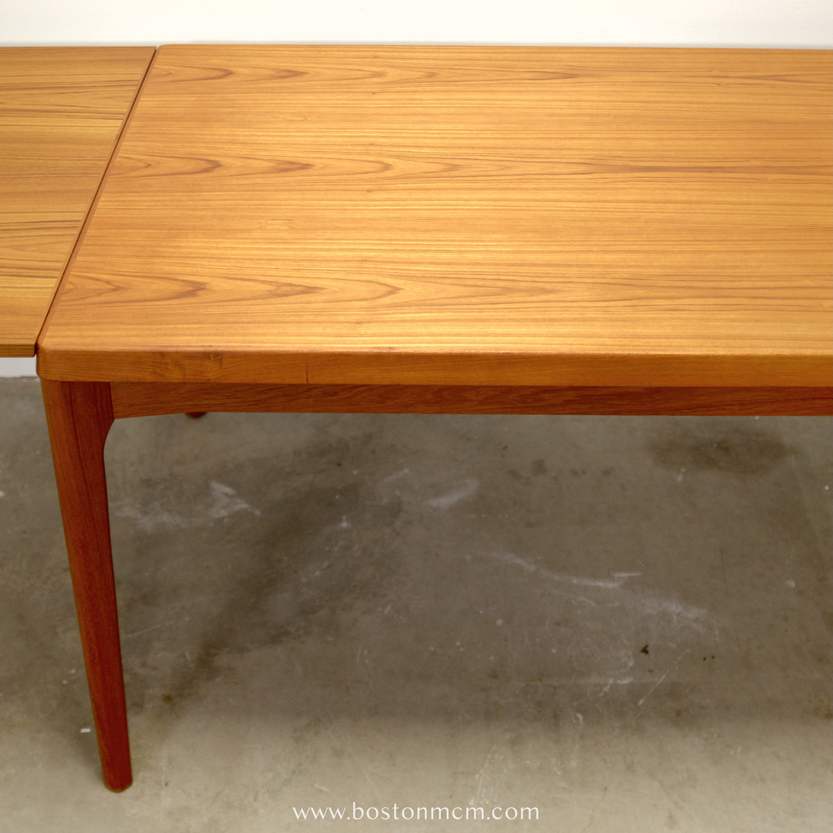 Vejle Stole - og Møbelfabrik Teak Draw Leaf Dining Table Designed by Henning Kjærnulf - #A2155