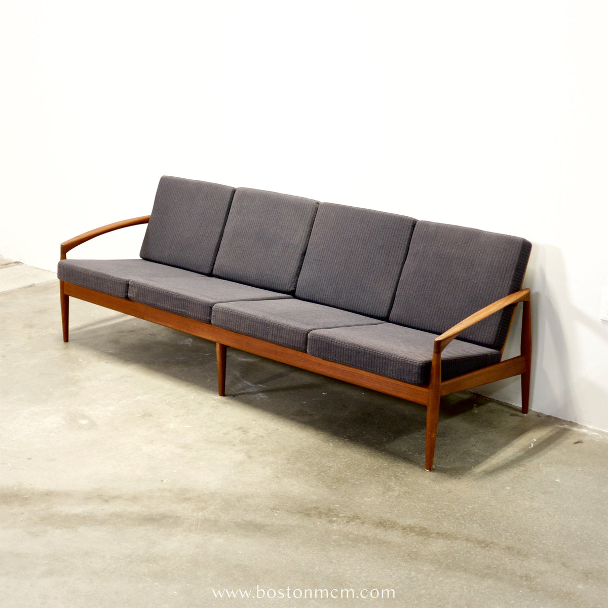Magnus Olesen “Paperknife” 4 Seater Sofa, Model 121, Designed by Kai Kristiansen - #A2121