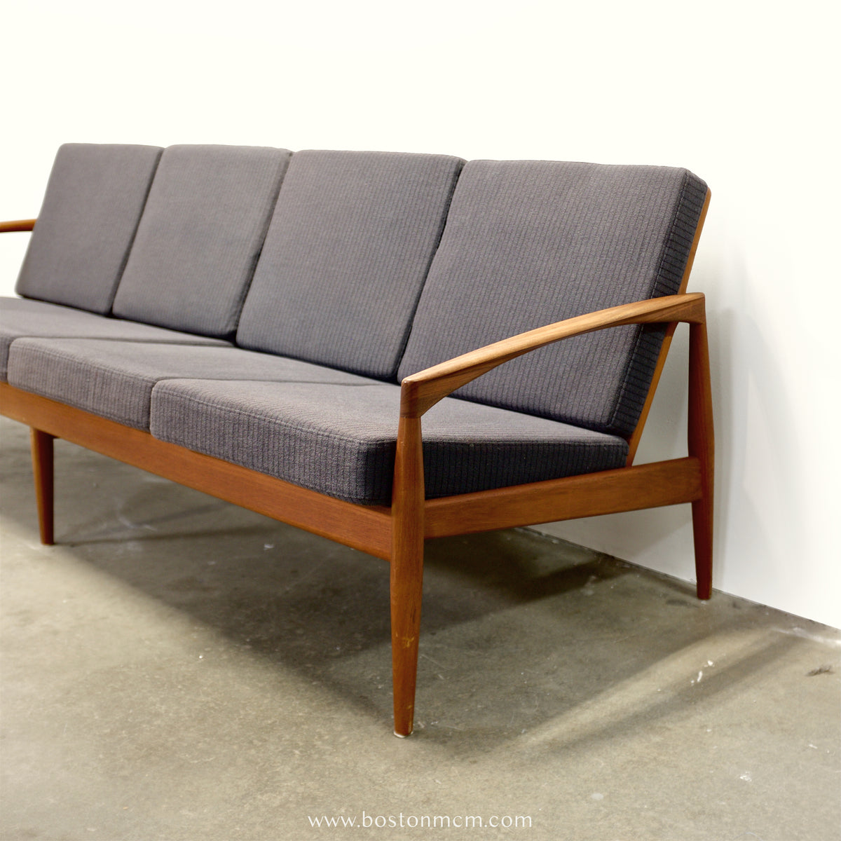 Magnus Olesen “Paperknife” 4 Seater Sofa, Model 121, Designed by Kai Kristiansen - #A2121