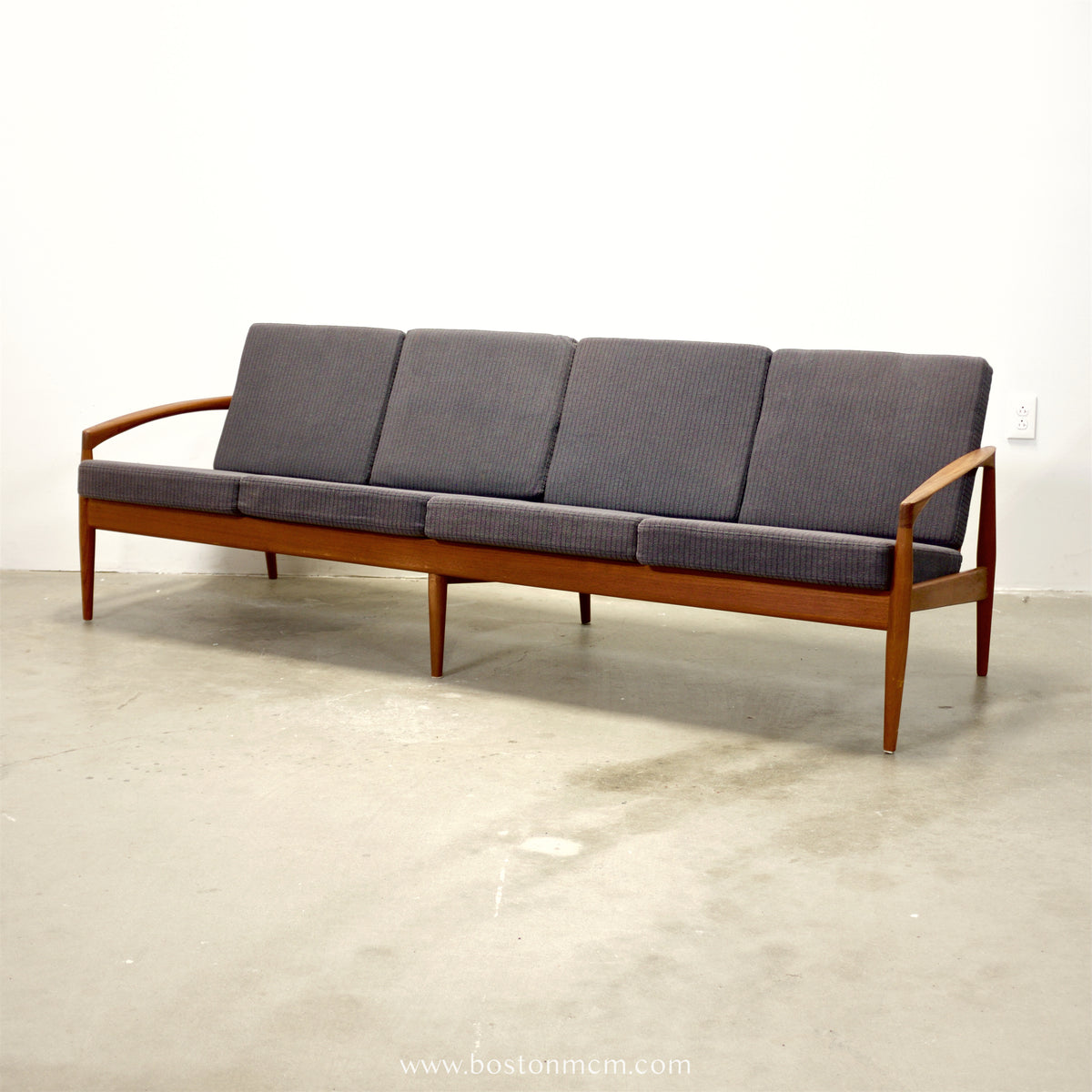 Magnus Olesen “Paperknife” 4 Seater Sofa, Model 121, Designed by Kai Kristiansen - #A2121